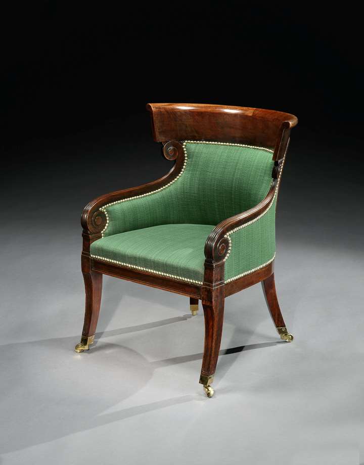 A regency mahogany armchair